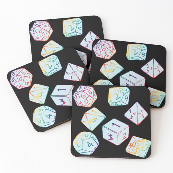 Item preview, Rainbow Text Dice designed and sold by Ivorycrow.