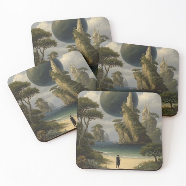 Item preview, The Wanderer's Cosmic Shore designed and sold by bloorose.