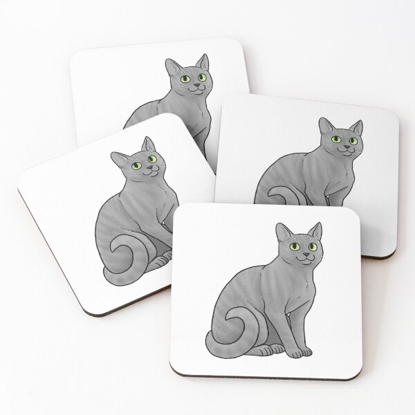 Item preview, Cat - Korat - Silver Stripe designed and sold by Jennifer Stolzer.