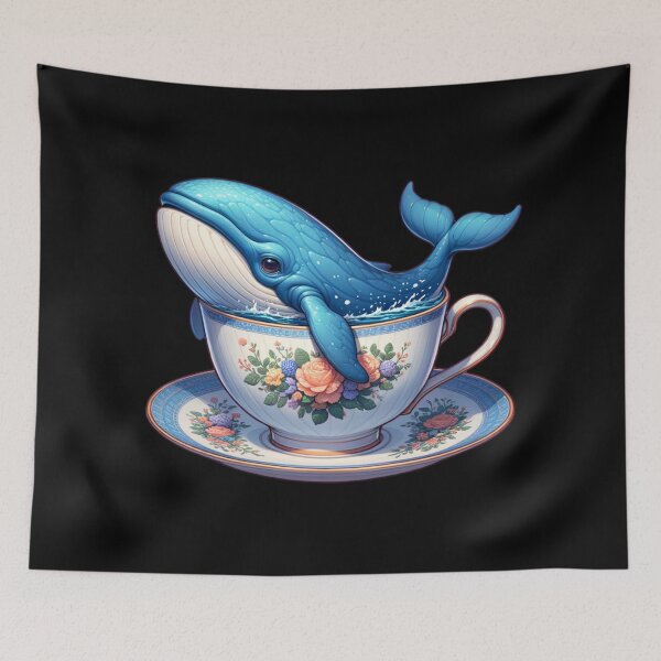 Item preview, Teacup Whale  designed and sold by sparsonboutique.