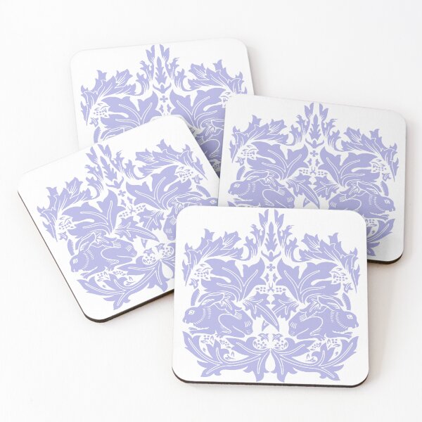 Item preview, William Morris Rabbit and Bird Blue and White designed and sold by Pixelchicken.
