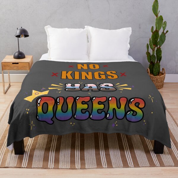 Item preview, No Kings Yas Queens designed and sold by Inkwork Crypt.