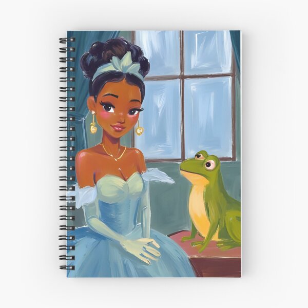 Item preview, Princess Tiana in a blue dress and the frog designed and sold by Dream Magic Co.