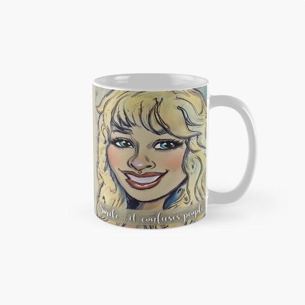 Item preview, Smile It Confuses People Retro Girl Art designed and sold by gleefulme.