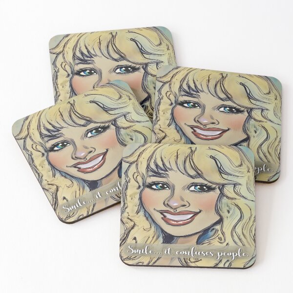 Item preview, Smile It Confuses People Retro Girl Art designed and sold by gleefulme.