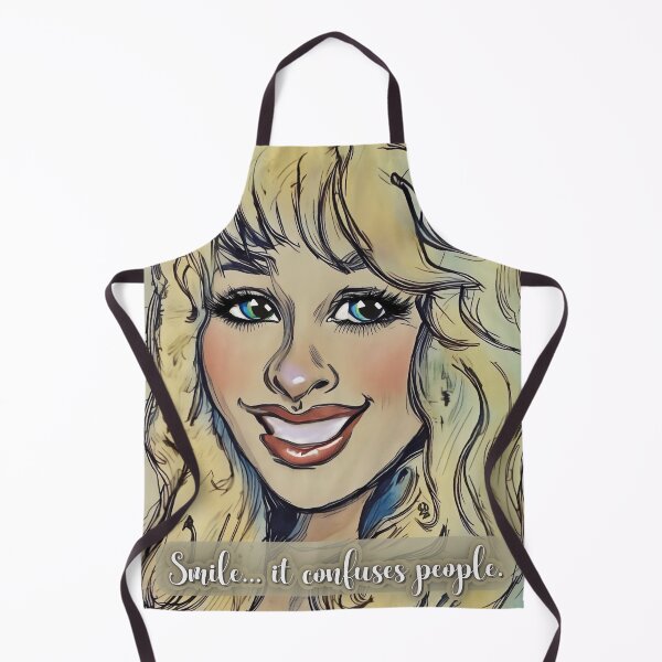Item preview, Smile It Confuses People Retro Girl Art designed and sold by gleefulme.