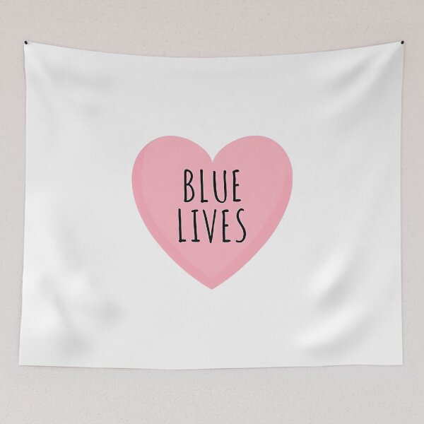 Item preview, I Heart Blue Lives  designed and sold by CharmStudio.