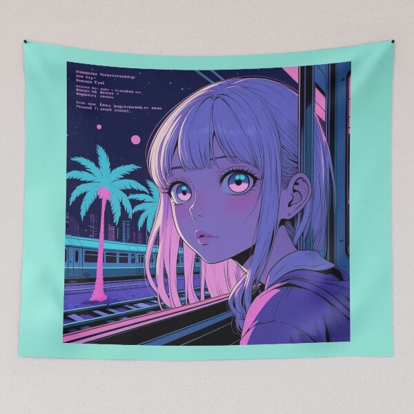 Item preview, Melancholic Anime Girl designed and sold by Nature's Palette.