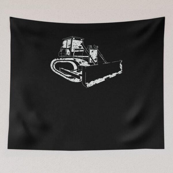 Item preview, Dozer Construction Funny Cute Backhoe Bulldozer White designed and sold by KNUXX Shop.