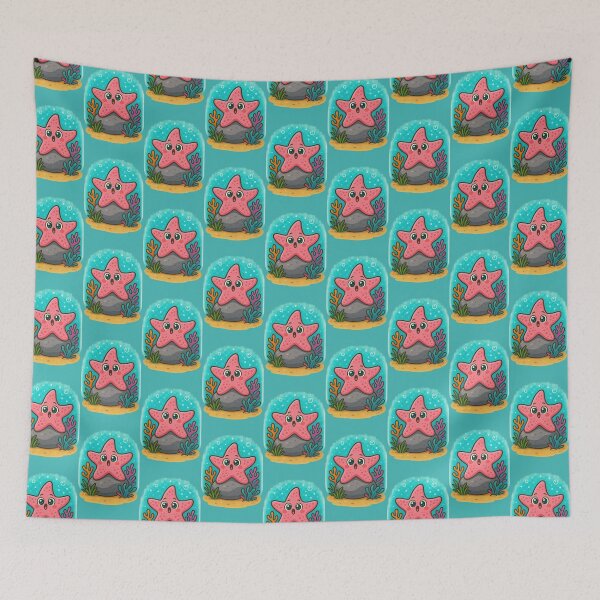 Item preview, Happy Starfish resting under the sea designed and sold by IraBum.