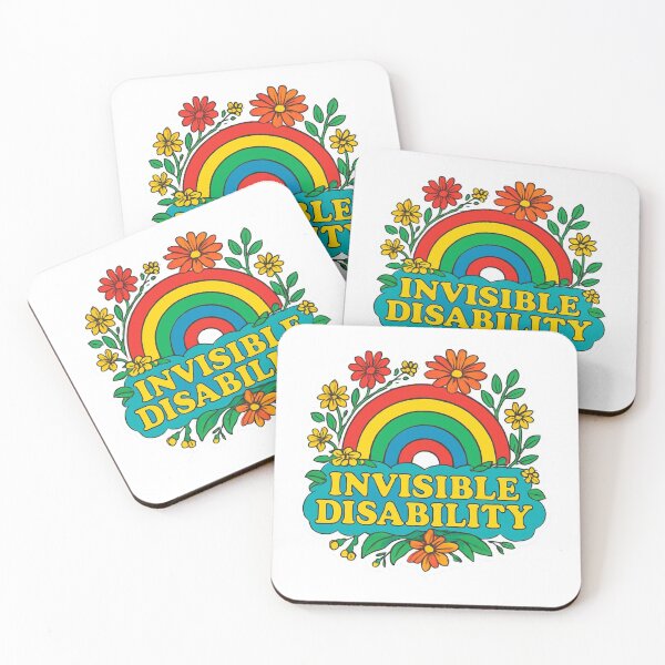 Item preview, Invisible Disability Bright Floral Rainbow designed and sold by Tiel05.