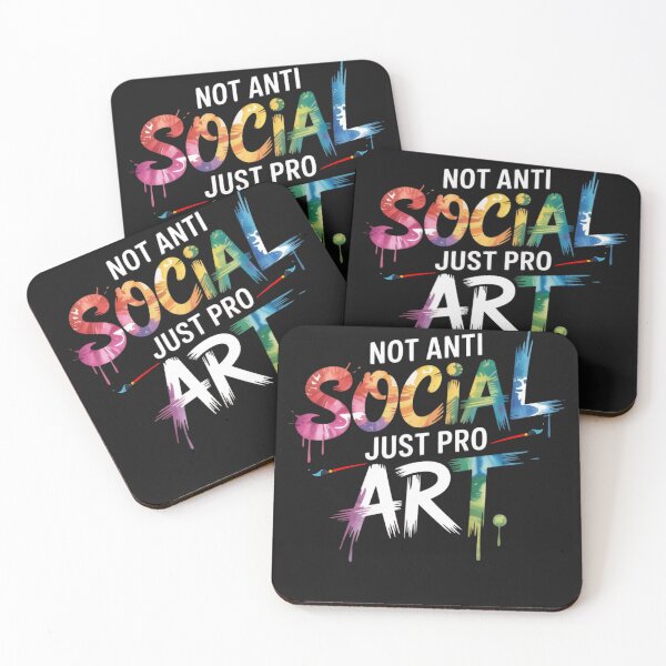 Item preview, Not Anti Social Just Pro Art Teacher Introverts & Creatives designed and sold by Miumed.