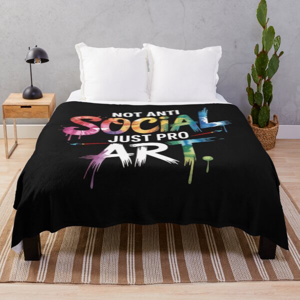 Item preview, Not Anti Social Just Pro Art Teacher Introverts & Creatives designed and sold by Miumed.