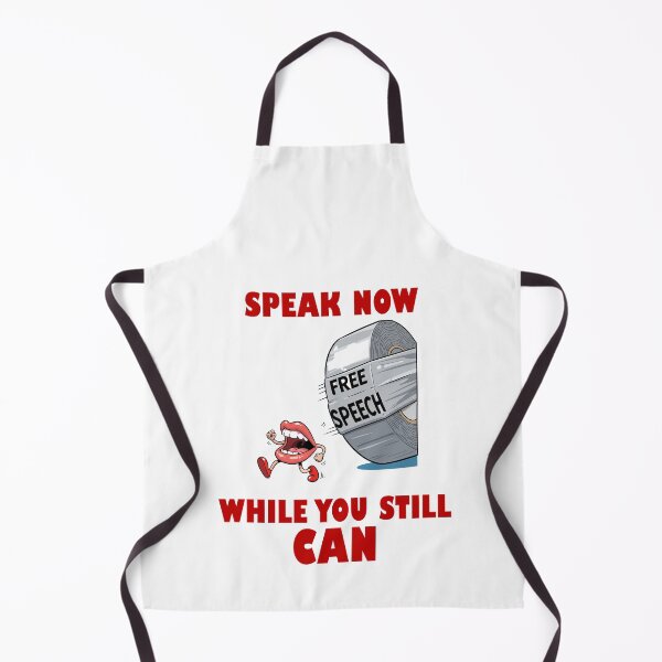 Item preview, Speak Now Free Speech Protest Flair designed and sold by ProtestThreads.