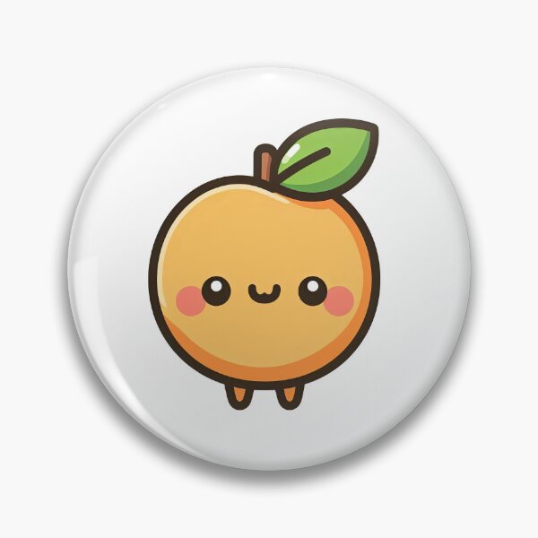 Item preview, Adorable Kawaii Apricot Fruit Cartoon Character designed and sold by ArtfulWeave.