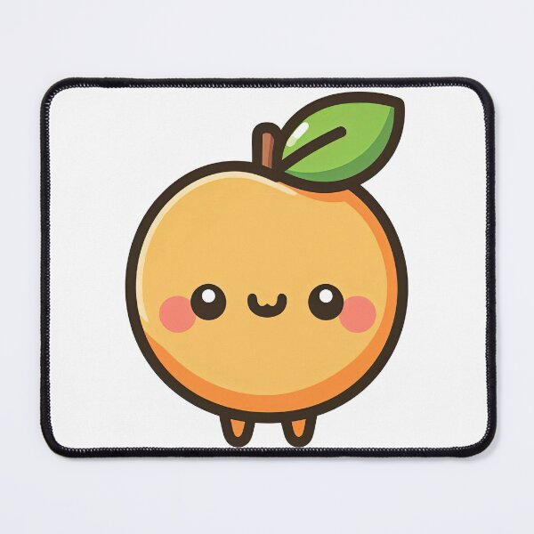 Item preview, Adorable Kawaii Apricot Fruit Cartoon Character designed and sold by ArtfulWeave.