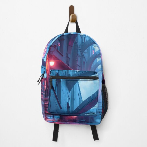 Item preview, Neon Gateway: A Futuristic Urban Passage designed and sold by oanaunciuleanu.