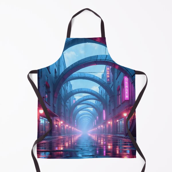 Item preview, Neon Gateway: A Futuristic Urban Passage designed and sold by oanaunciuleanu.