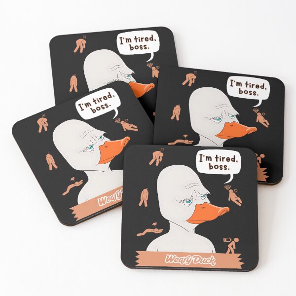 Item preview, Weary Duck designed and sold by Dull Duck Store.