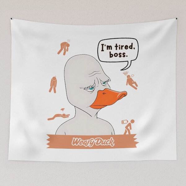 Item preview, Weary Duck designed and sold by Dull Duck Store.