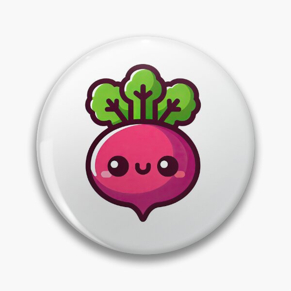 Item preview, Smiling Kawaii Beetroot Cartoon Vegetable Design designed and sold by ArtfulWeave.