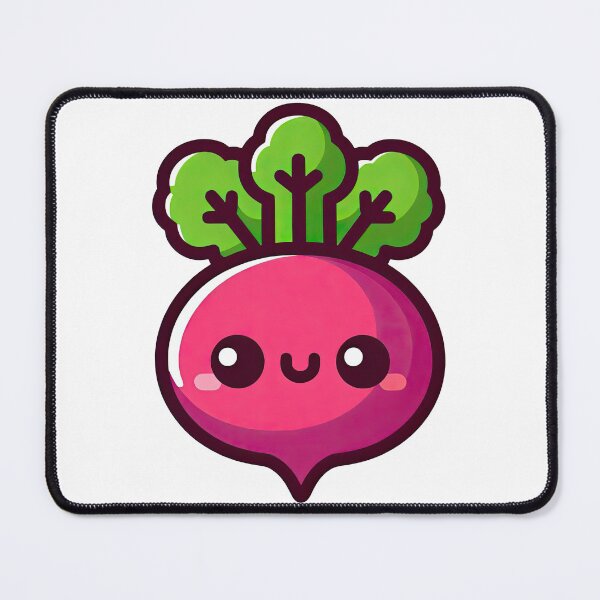 Item preview, Smiling Kawaii Beetroot Cartoon Vegetable Design designed and sold by ArtfulWeave.