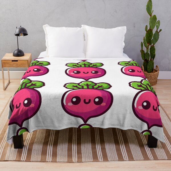 Item preview, Smiling Kawaii Beetroot Cartoon Vegetable Design designed and sold by ArtfulWeave.