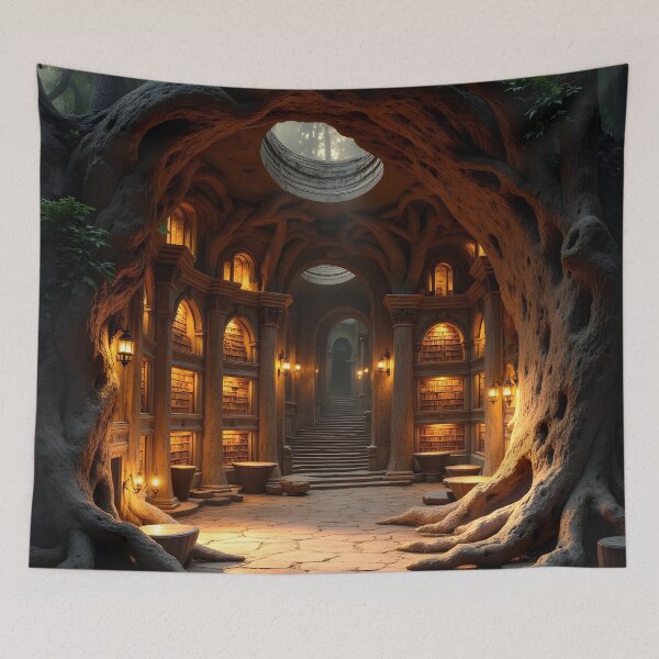 Item preview, The Enchanted Hollow Library designed and sold by oanaunciuleanu.