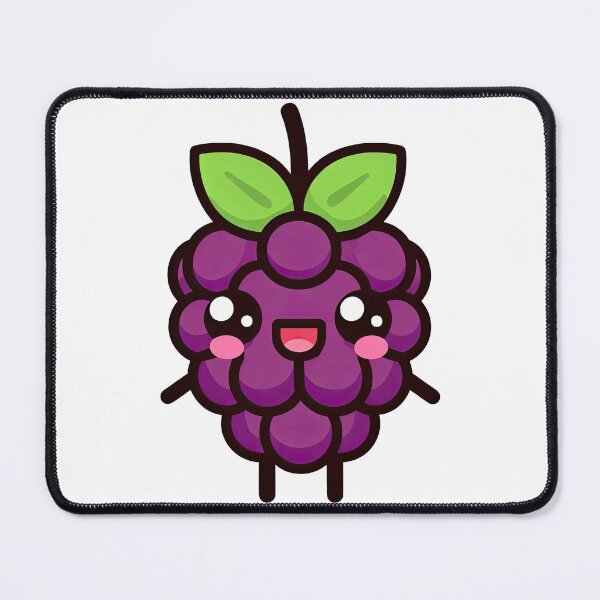 Item preview, Cute Kawaii Blackberry Cartoon Fruit Character designed and sold by ArtfulWeave.