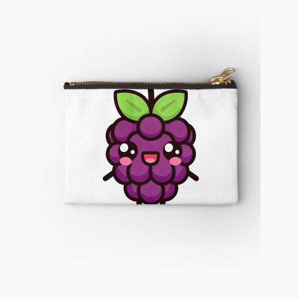 Item preview, Cute Kawaii Blackberry Cartoon Fruit Character designed and sold by ArtfulWeave.