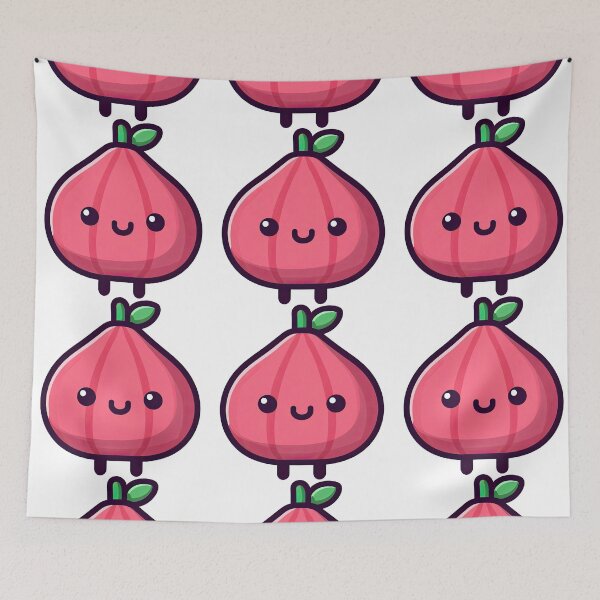 Item preview, Adorable Kawaii Fig Cartoon Fruit Character designed and sold by ArtfulWeave.