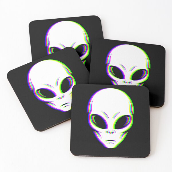 Item preview, Alien Head Glitch Effect – Futuristic Sci-Fi Design for T-Shirts, Posters & Stickers designed and sold by VariousGoodies.