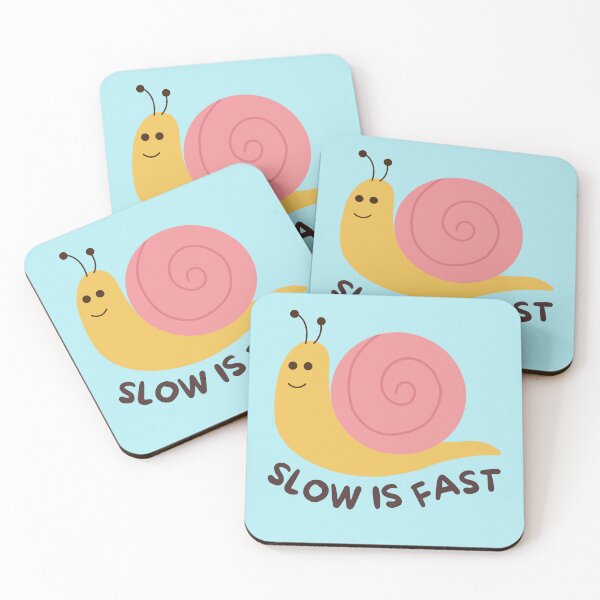 Item preview, Slow is Fast Snail designed and sold by GoblinBoutique.