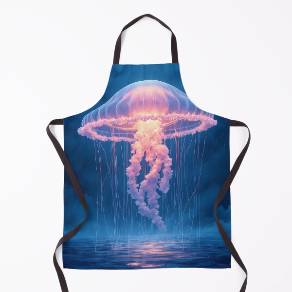 Item preview, Luminous Jellyfish in a Mystical Ocean designed and sold by oanaunciuleanu.