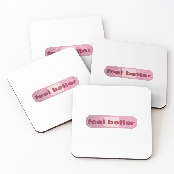 Item preview, Feel Better Sticker – Cute Pink Band-Aid Design for Healing, Comfort & Mental Health designed and sold by Blueprint&co.