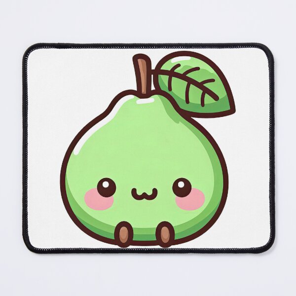 Item preview, Happy Kawaii Guava Cartoon Fruit Illustration designed and sold by ArtfulWeave.