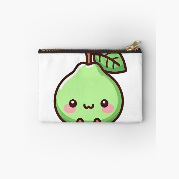 Item preview, Happy Kawaii Guava Cartoon Fruit Illustration designed and sold by ArtfulWeave.
