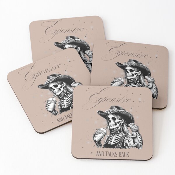 Item preview, Expensive... And Talks Back — Skeleton Goth Cowgirl | Self Love, Confidence & Attitude designed and sold by ByElise.