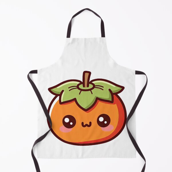 Item preview, Cute Kawaii Persimmon Cartoon Fruit Character designed and sold by ArtfulWeave.