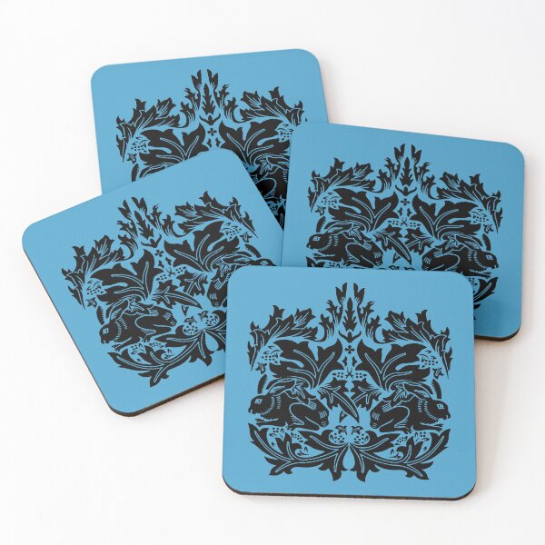 Item preview, William Morris Rabbit and Bird Black designed and sold by Pixelchicken.