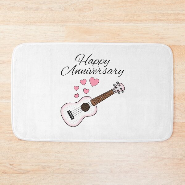 Item preview, Happy Anniversary, Ukulele Uke Player Musician Wedding designed and sold by doodlerob.