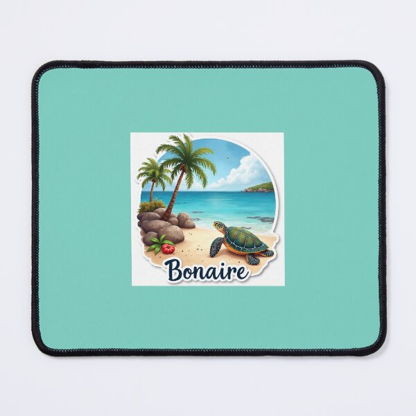 Item preview, Bonaire sea turtle sticker designed and sold by seahorse crossing.