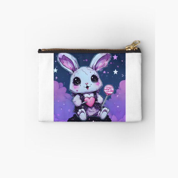 Item preview, Cursed Cute Bunny – Kawaii Horrorcore Sticker designed and sold by R123Hayat.