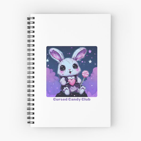 Item preview, Cursed Cute Bunny – Kawaii Horrorcore Sticker designed and sold by R123Hayat.