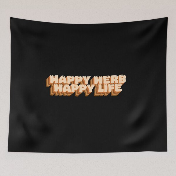 Item preview, Happy Herb Happy Life - Positive Herbal Statement designed and sold by GartenIdeen.