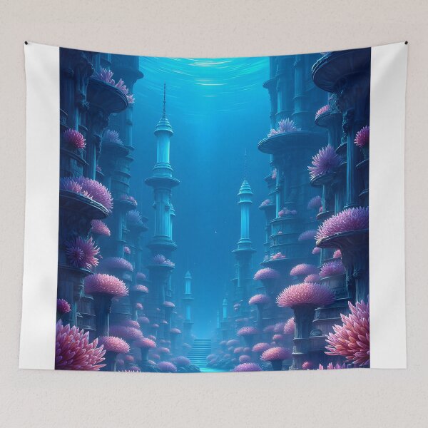 Item preview, The Enchanted Underwater Citadel designed and sold by oanaunciuleanu.