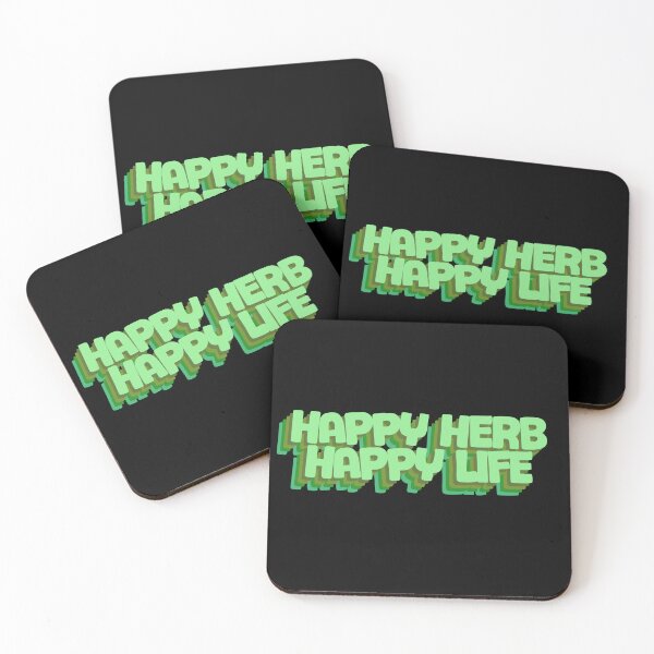 Item preview, Happy Herb Happy Life - Positive Herbal Statement designed and sold by GartenIdeen.