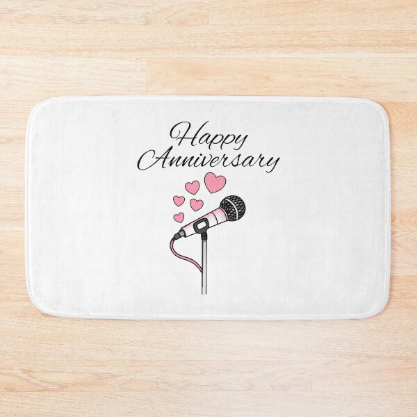 Item preview, Happy Anniversary, Singer, Vocalist Musician Music Lover Wedding designed and sold by doodlerob.