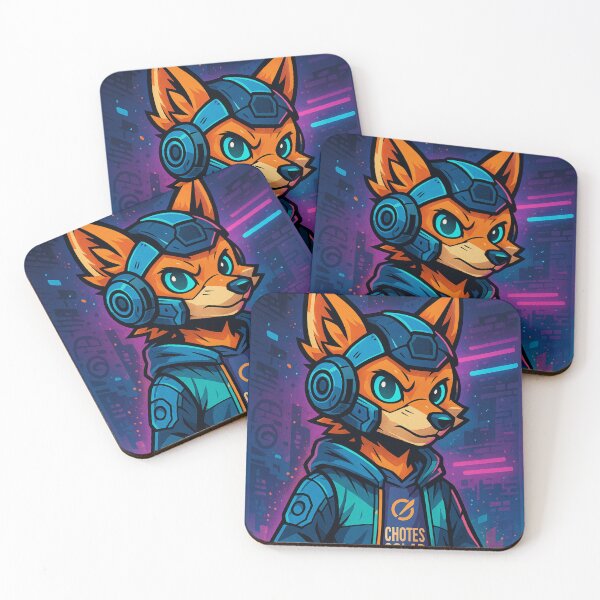 Item preview, Cyber Skater Fox – Guardian of the Neon Streets designed and sold by Doostod.
