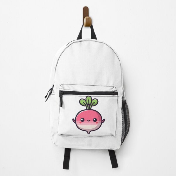 Item preview, Happy Kawaii Radish Cartoon Vegetable Design designed and sold by ArtfulWeave.
